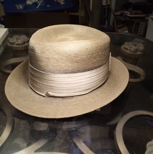Rare Vintage Straw Fedora
